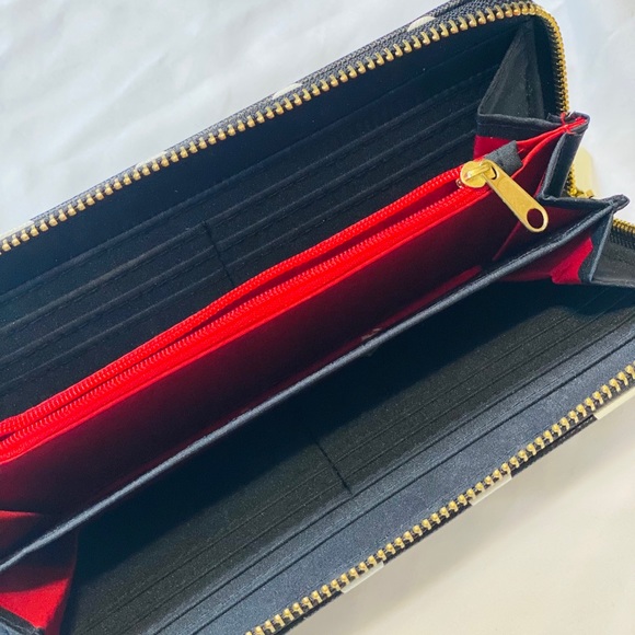 Olivia+joy Black and White Polka Dot Wallet - Picture 4 of 7